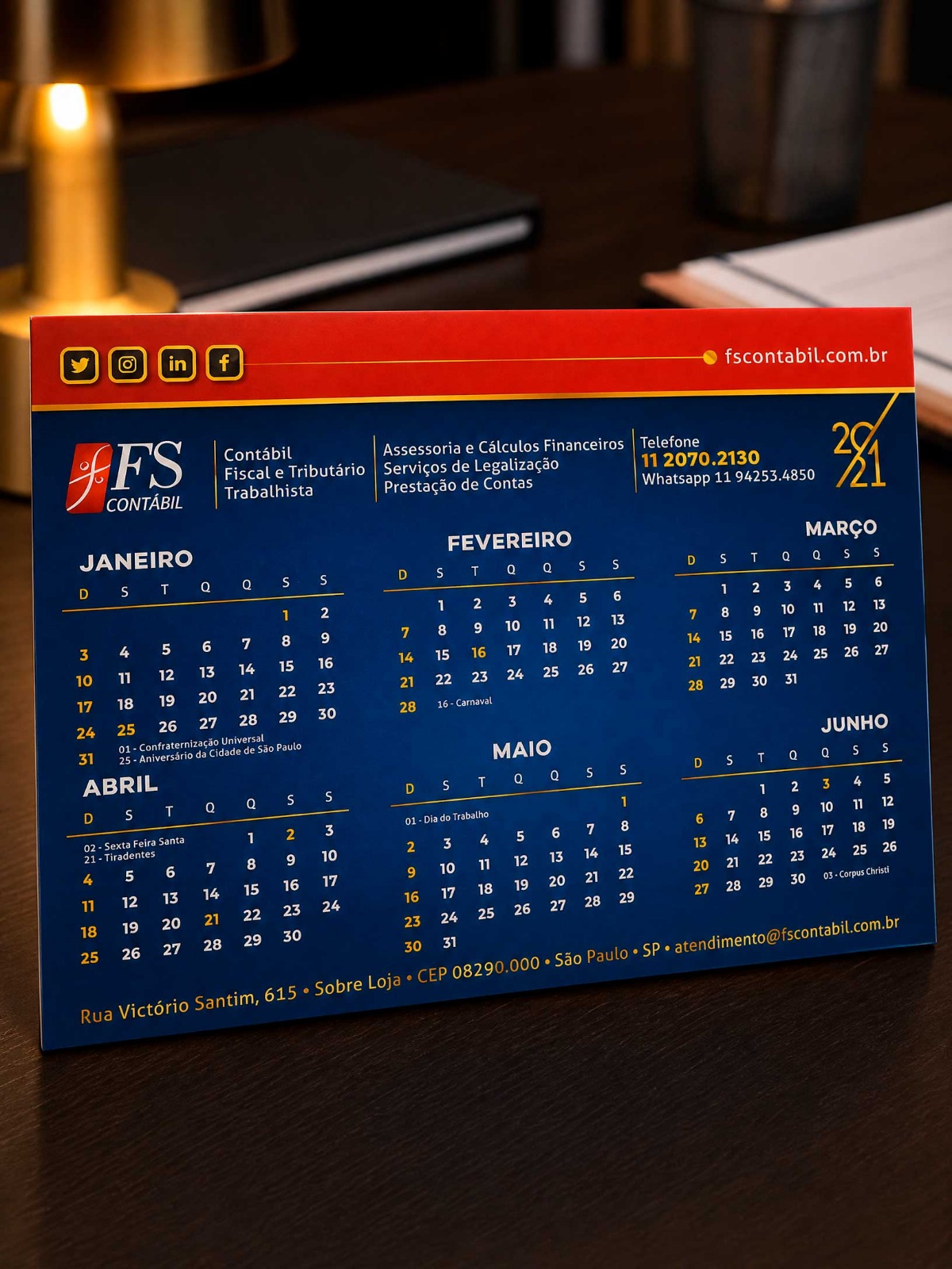 Calendário FS Contábil